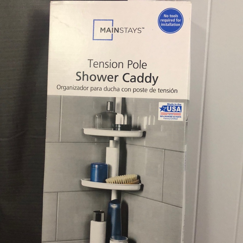 TENSION POLE SHOWER CADDY